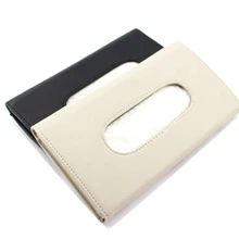 Универсальный автомобильный солнцезащитный козырек тканевая коробка держатель полиуретановая кожа коробка чехол для бумаги Авто Органайзер аксессуары