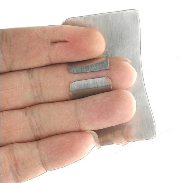 HotGoods Novel Cutting Vegetable Stainless Steel Finger Guard - Silver |