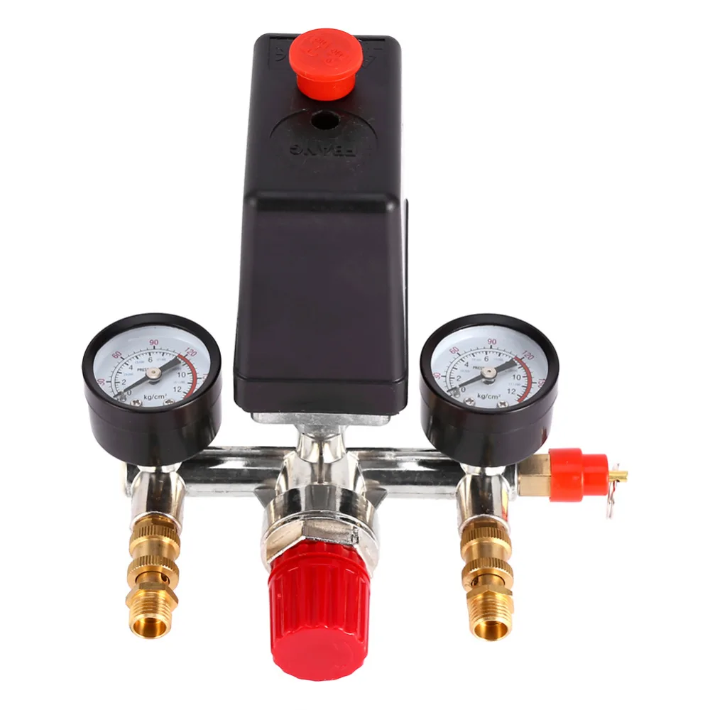

1 Set 0-180 Psi Newest Small Air Compressor Pressure Switch Control With Adjustable Air Regulator Valve Compressor