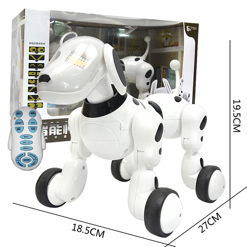 Robô de Controle Brinquedos para as Crianças 2.4g sem Fio Inteligente Remoto Eletrônico Dança Pet Música Educacional Interativo Falando Cão 14 Remoto Cão Eletrônico Dança Pet Música Educacional