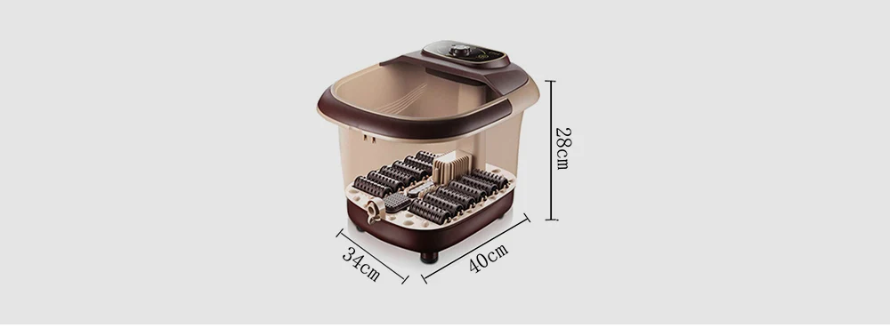 12 роликов, автоматическая технология разделения, массажная ванна для ног, подогрев, домашняя термостатическая ванна для ног, бочонок, инструмент для ухода за ногами