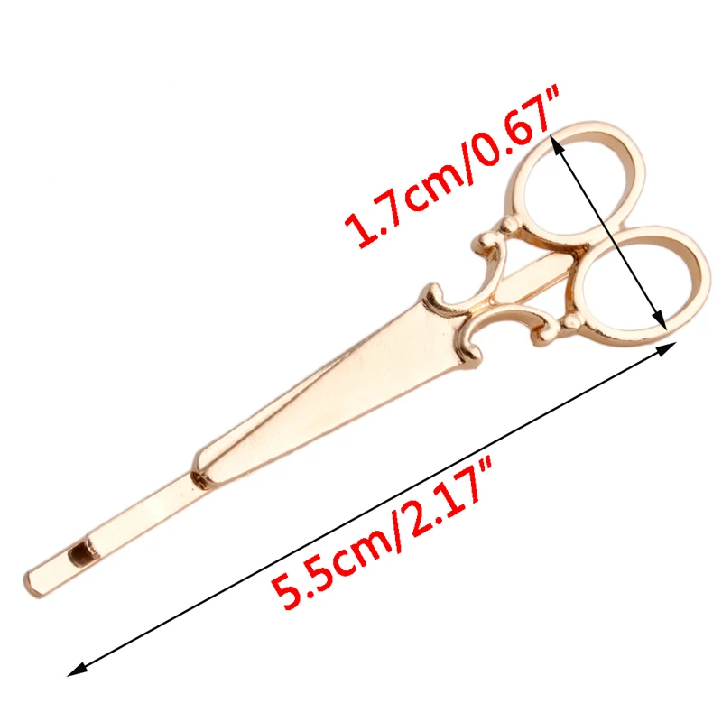 Шикарный корейский стиль женщины в форме ножниц заколка для волос мода заколка для волос аксессуары для волос Pro