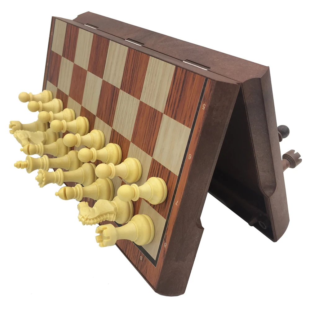 Стандартный Шахматный набор для обучения магнитных частей со складным чехлом размером 28 см* 24,2 см игры для путешествий на открытом воздухе