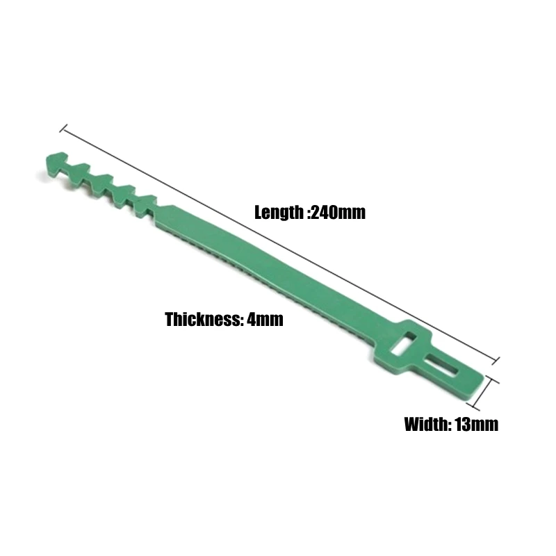 20pcs 240mm Reusable Gardening Tree Tie Belt Vine Climbing Plants Fixed Buckle Bracket Cable Tie Tree Trunk Plastic Bandage