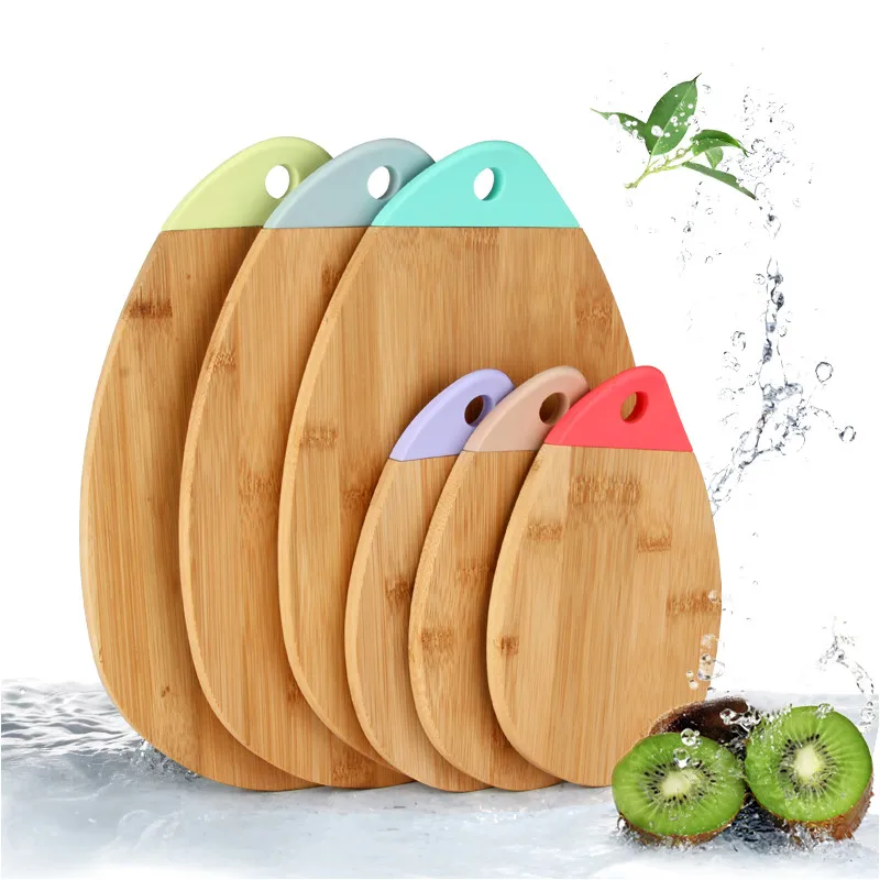 Mini Bamboo Silicone Chopping Board Food/Fruit Complementary Cutting