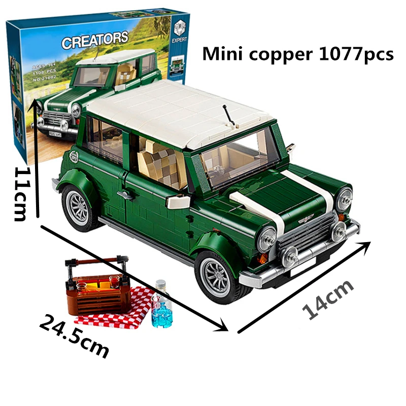Technic Series  10242 Minicooper Car  Building Blocks Bricks Children Car Model Gifts Toys