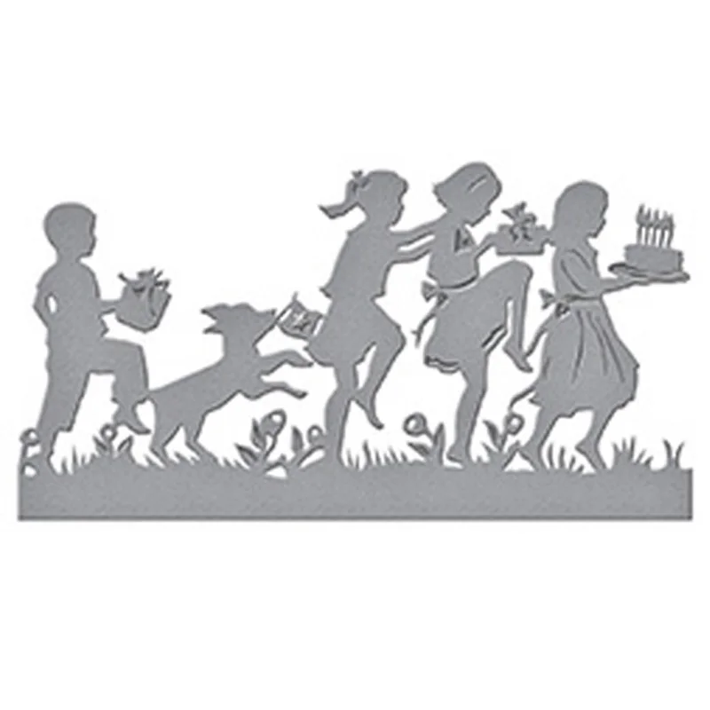 

ForeWan Craft Embossing Die Children Spring Tour Metal Steel Cutting Dies Stencil for Scrapbooking Album Card Making 2019 New