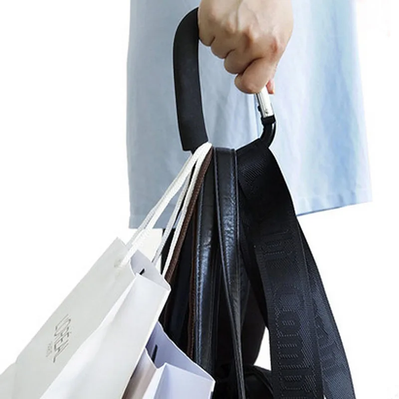 M89CBaby Trendy Pushchair Diaper Bag Hanger Stroller Clip Hook Buggy Pram Carabiner Baby