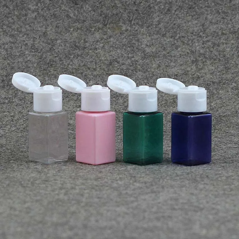 100 x 10ml(1/3oz) Square Bottle with Butterfly Cap Portable Travel