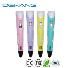 DEWANG Second Generation 3D Printing Pen Children Magic Gifts 3D Print Pen PLA Filament 10 Colors 100 Meters 3D Printer Pen