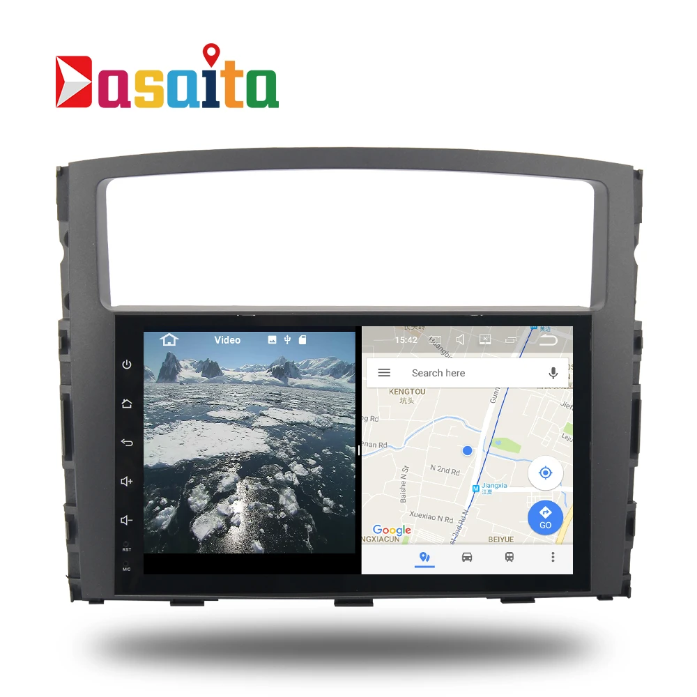 Car Android 7 1 GPS Navi for Mitsubishi pajero V97 V93 2006 2011 autoradio navigation head