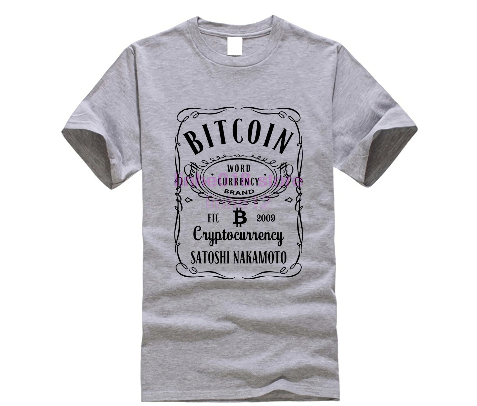 Awesome Ретро футболка Биткоин Мужская Crewneck печатная криптовалюта Футболка Клубная Подарочная футболка дешевая уникальная Дизайнерская