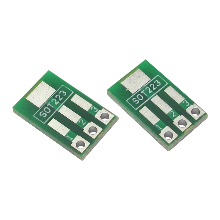 

10pcs Dual Side SMD SMT SOT223 SOT89 to DIP SIP3 Adapter PCB Board Converter Integrated PCB