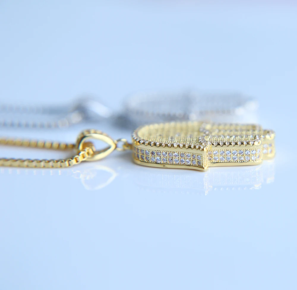 Hamsa Hand CZ Chain Necklace 10 Hamsa Hand CZ Chain Necklace 10