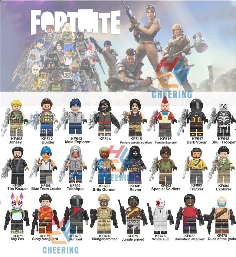 

Single Sale Building Blocks Game Plastics Characters Action Bricks Models Toys Gift For Children KF6058 KF6038 KF6050