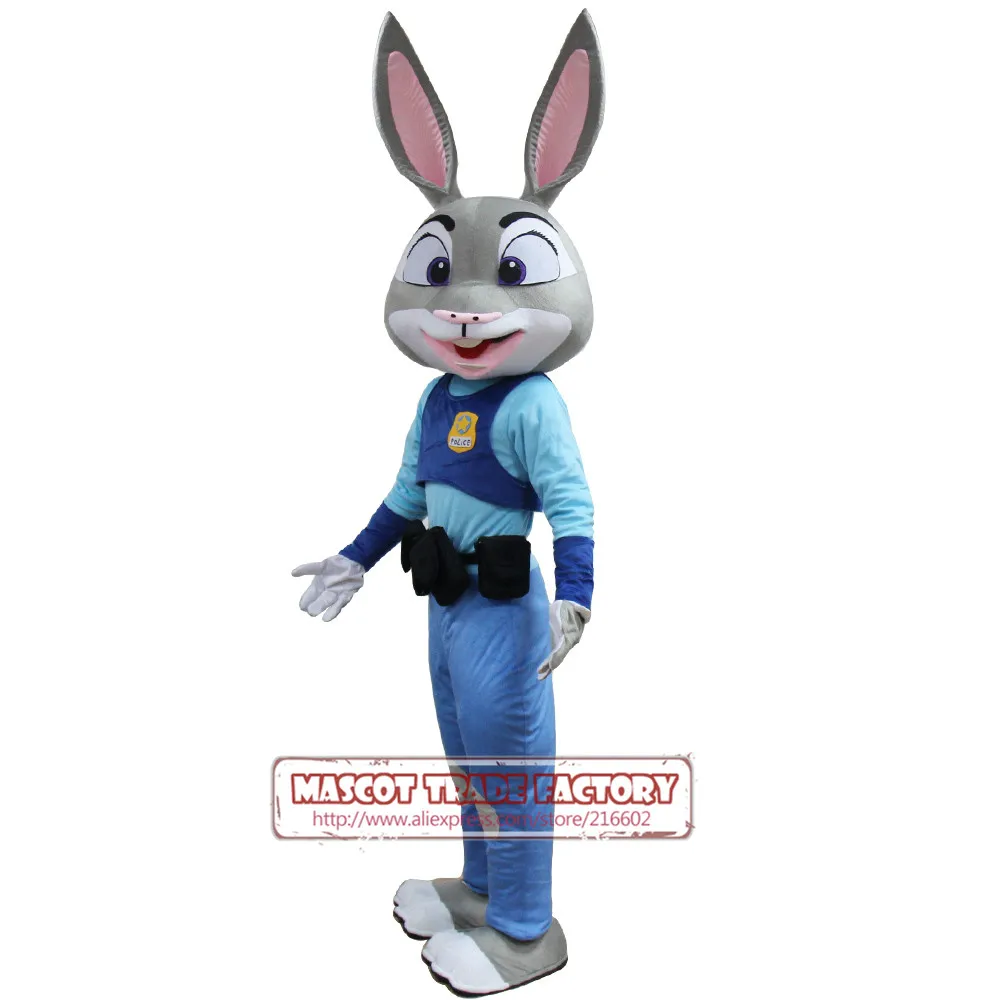 

Free Shipping Crazy City Animal Mascot Judy Hopp Rabbits And Nick Fox Mascot Costume