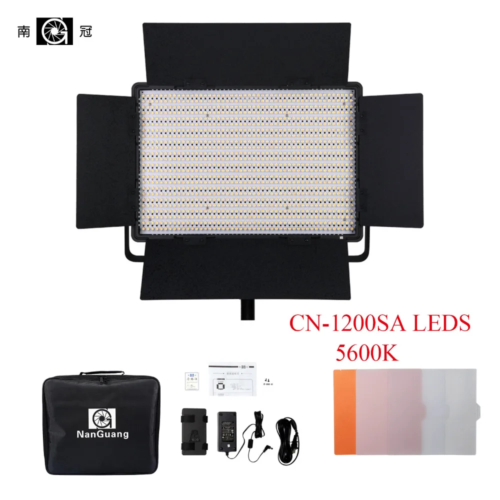 Светодиодная панель для студийной видеосъемки Nanguang CN-1200SA LED S 5600K 10300 Lux камеры