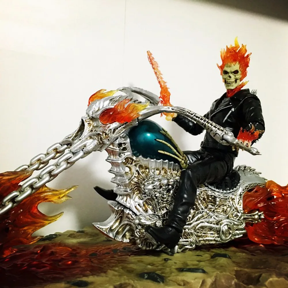 Ghost Rider extremely alloy mobile doll 23.5cm hands model ornaments