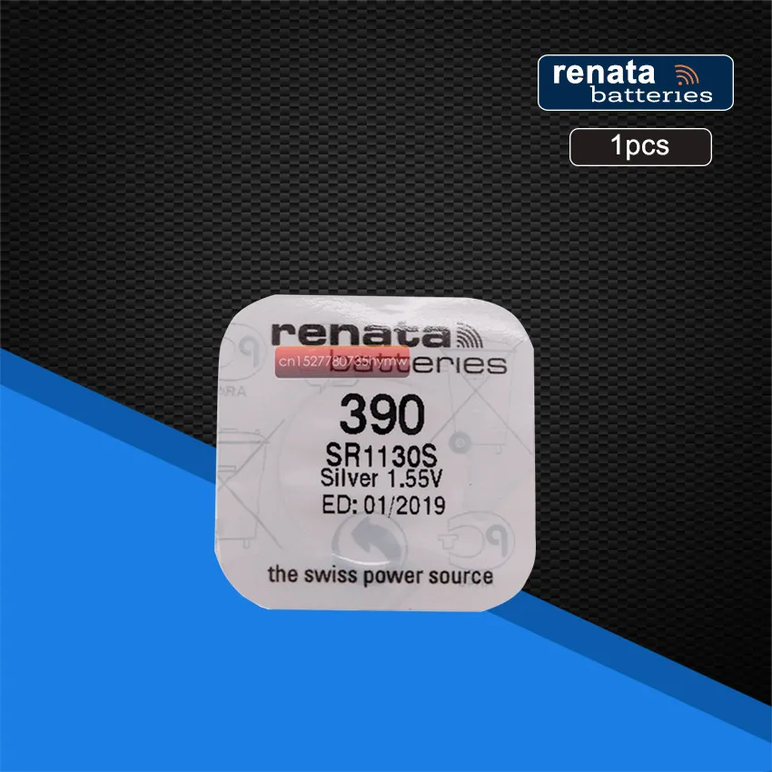 

1pack Renata Silver Oxide Watch Battery 390 SR1130SW 1130 1.55V 100% original brand renata 390 renata 1130 battery
