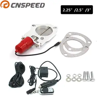 

CNSPEED 2.25" 2.5" 3" Universal Y pipe Electric Exhaust Cutout Kit With Remote control Valve With Electronic Switch YC101113