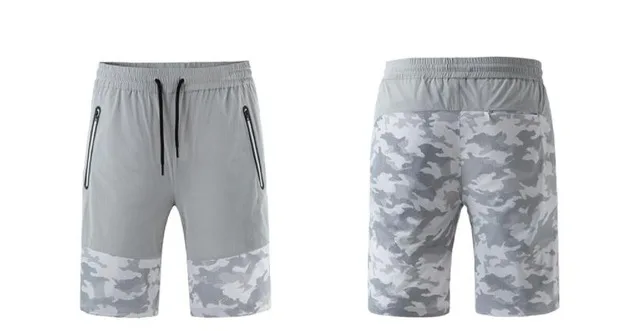 light gray XXL Xiaomi ULEEMARK мужские трендовые камуфляжные быстросохнущие спортивные тканевые шорты эластичные дышащие штаны повседневные, спортивные штаны breechcloth - Цвет: light gray XXL