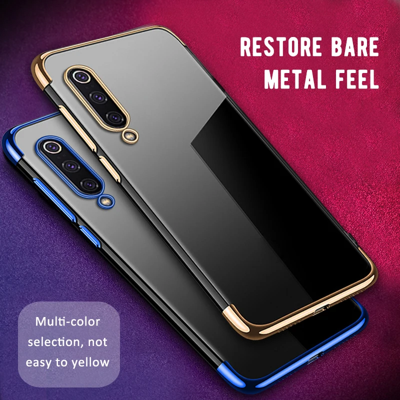 

Plating TPU Case For Xaiomi Mi 9 8 Explorer Mi9SE Soft Cover Cases For Xiaomi Redmi Note 7 6 Pro Back Capa For Redmi Note 6 Pro