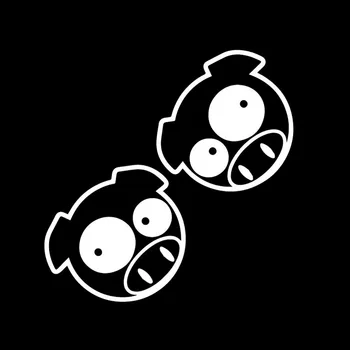 

HotMeiNi Two Rally Pig Scar Vinyl Sticker Window Decal J Did Not Import Drift Ken Block Car The Whole Body Cartoon Stickers