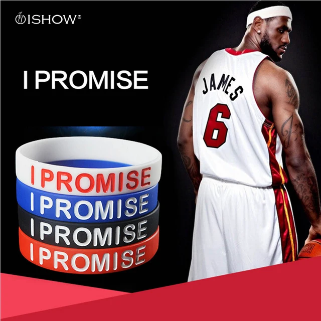 Hot Fashion Lebron James I Promise Bracelet Men Basketball Hot Fashion Lebron James I Promise Bracelet Men Basketball Silicone Bangles Bracelets For Women Pulseira