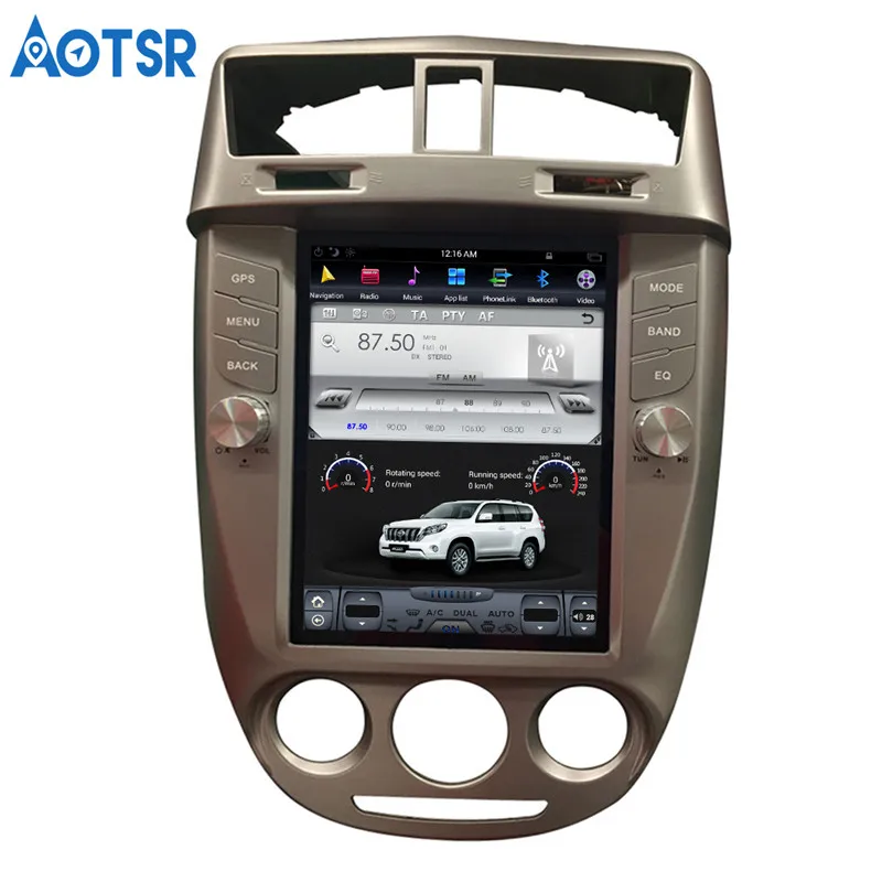 Discount Tesla style Android Car GPS navigation stereo multimedia For BUICK EXCELLE 2008-2015 no DVD player headunit stereo tape recoder 5