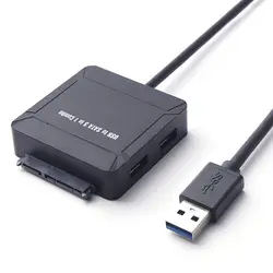 2 Порты и разъёмы USB HUB TF Card Reader Мультифункциональный резак Combo высокого Скорость USB3.0 Sata HDD SSD конвертер для портативных ПК