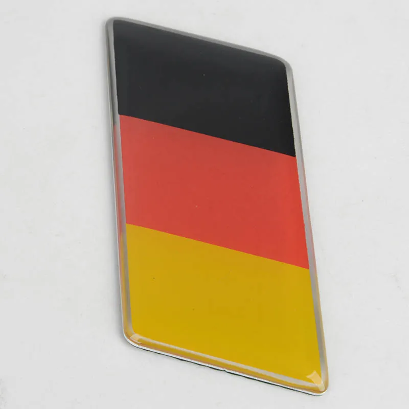 1pc Car Front Grill Grille Emblem Badge Decal Sticker Epoxy German Flag Logo Emblem for Car Decoration