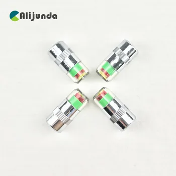 

4PCS Tire Pressure Detecting Cap Visible Alarm Monitor Indicator Car Accessories for Geely Vision SC7 MK CK Cross Gleagle SC7 En