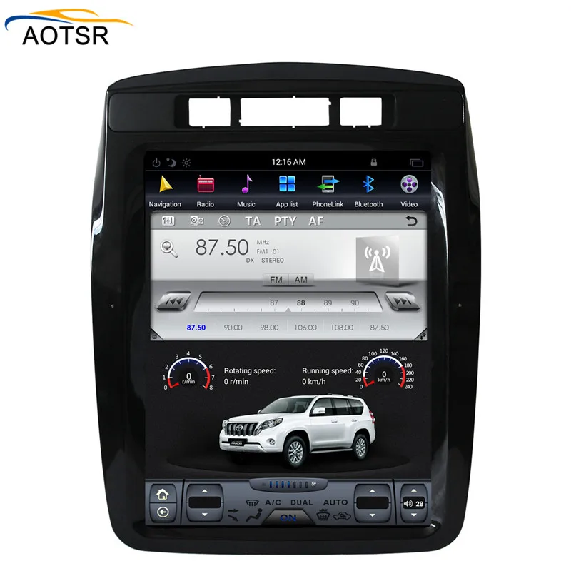 Top Tesla Style BIG Screen Android 7.1 car gps navigation head unit For Volkswagen/VW Touareg 2010+ car radio stereo free map no dvd 5