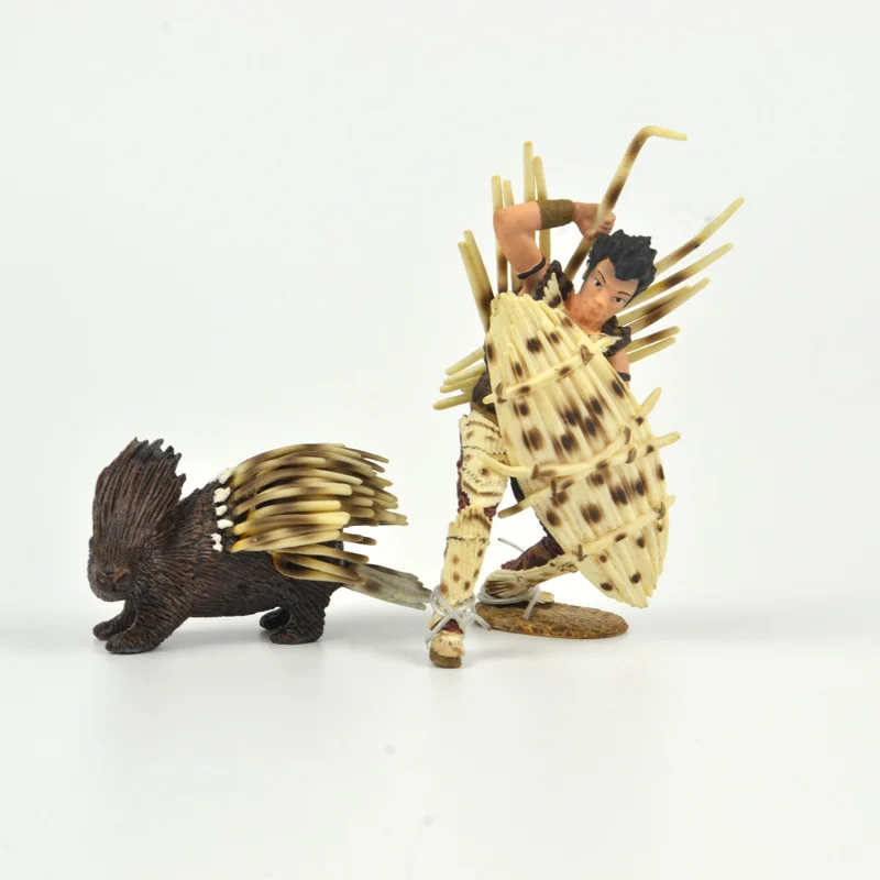 Оригинальные настоящие дикие животные млекопитающее старый мир дикобраз племя воин Фигурки Коллекционная фигурка дети мальчик игрушки Детский подарок