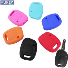 Силиконовый чехол для ключей Fob Обложка для Renault Clio Kangoo Twingo 1 кнопка дистанционного ключа оболочки протектор