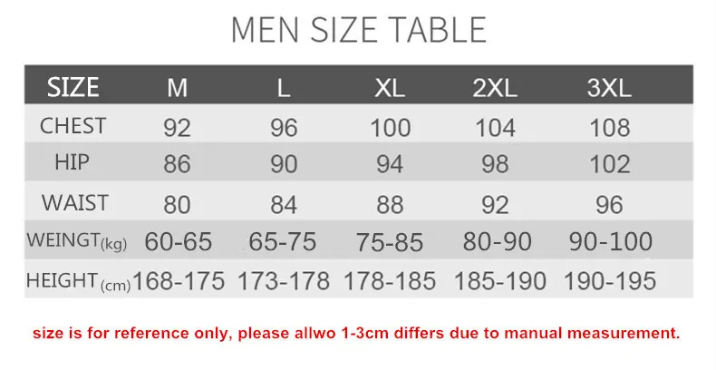 wetsuit size