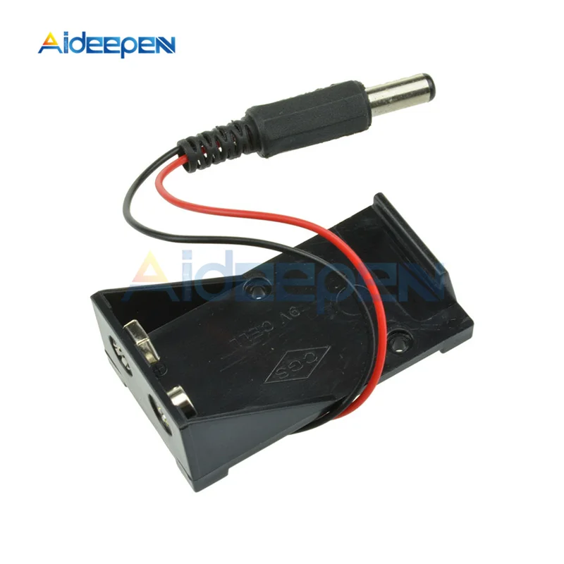 

DC 9V Battery Holder Box Case Shell Wire With Plug Cable 5.5*2.1mm For Arduino AU DIY Electronic Kit