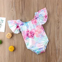 Crianças quentes do bebê recém-nascido meninas bonito tankini 2019 babados sem costas beachwear bodysuits infantil um pedaço maiô