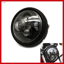 VEHTRKACNTOL nuevo 12v 6 pulgadas Atv faro LED para motocicleta Vintage luz delantera para Harley Kawasaki Suzuki Coche