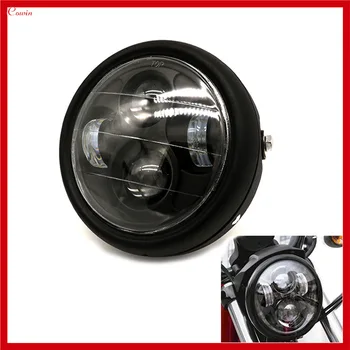 

VEHTRKACNTOL New 12v 6 Inch Atv Motorcycle Led Headlight Vintage Front Light For Harley Kawasaki Suzuki Car