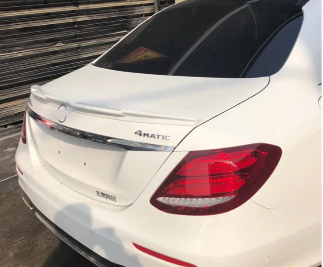 

For Benz E class W213 Spoiler ABS Material Car Rear Wing Primer paint Color trunk Spoiler E320L E260L E300L Spoiler 2016-2018