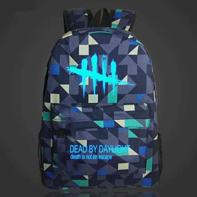 Free Shipping Luminous Game Backpack Dead By Daylight Cool School Bag