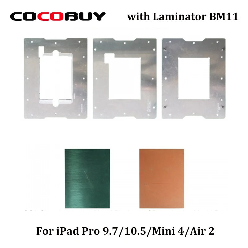 

Novecel For iPad Pro 9.7 10.5 For iPad 6 Air 2 Mini 4 Laminating Mold and Alignment Mould / Compatible with Laminator YMJ BM11