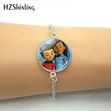 Новое поступление JW. ORG Круглые Стеклянные Подвески caleb-y-sofia прекрасный семейный Серебряный Браслет Подвески Ювелирные изделия