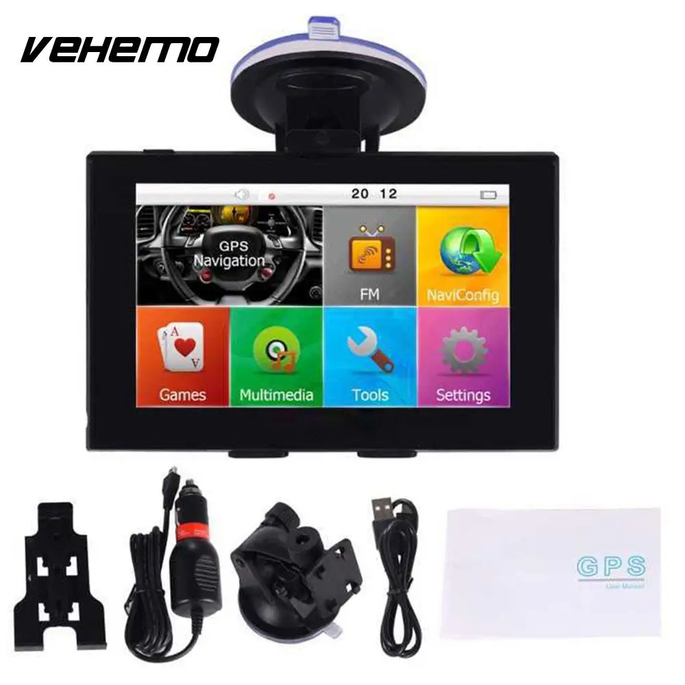 

Vehemo 5Inch GPS Navigator Audio Car GPS Navigation Automobile Auto Navigator for Android GPS Game Player Video