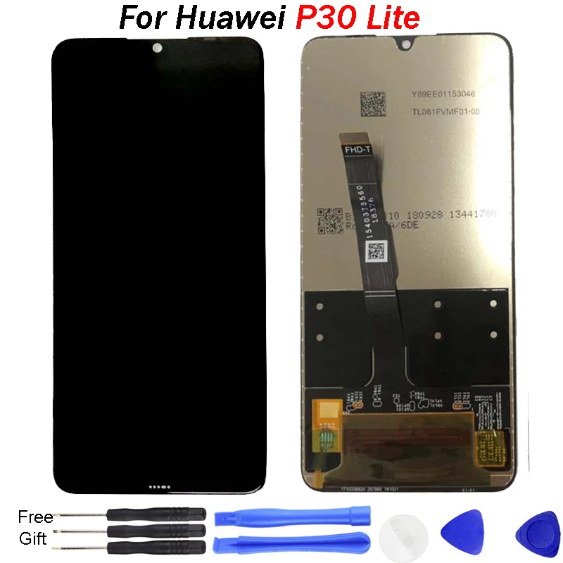 

Original display replacement For Huawei P30 Lite LCD display P 30 Lite P30Lite Nova 4E Touch Screen LCD Display Assembly tools