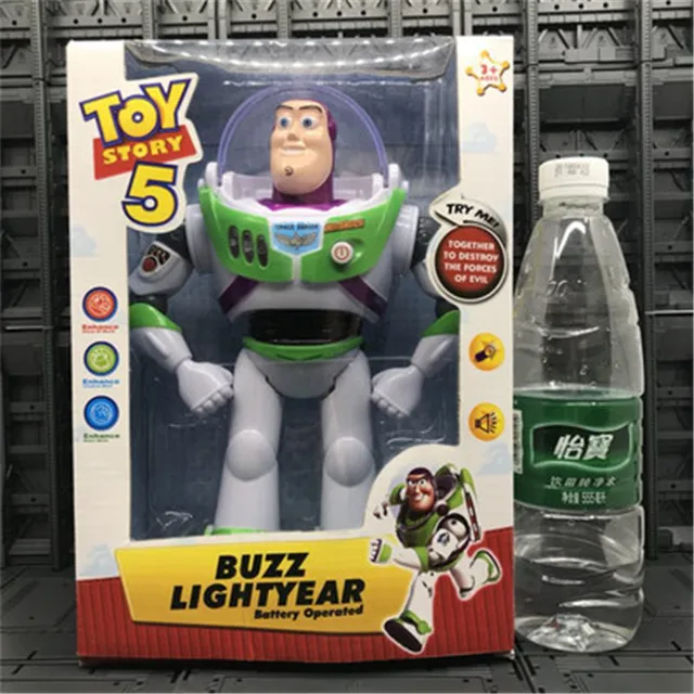 2018 New Arrival Toy Story5 Buzz Lightyear Toys Lights Voices Speak English Action Figures 10 