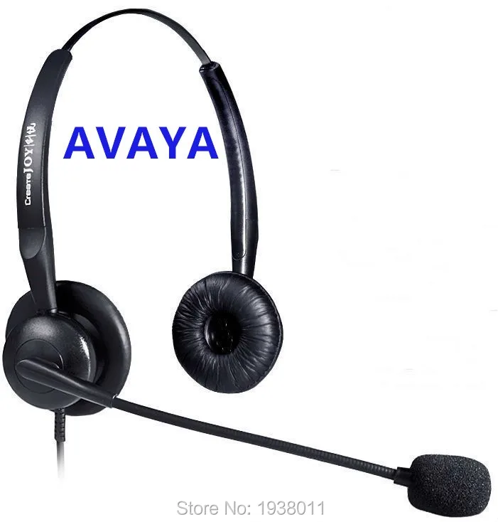 Binaural headset with mic for Call Center Telephone Headset for AVAYA