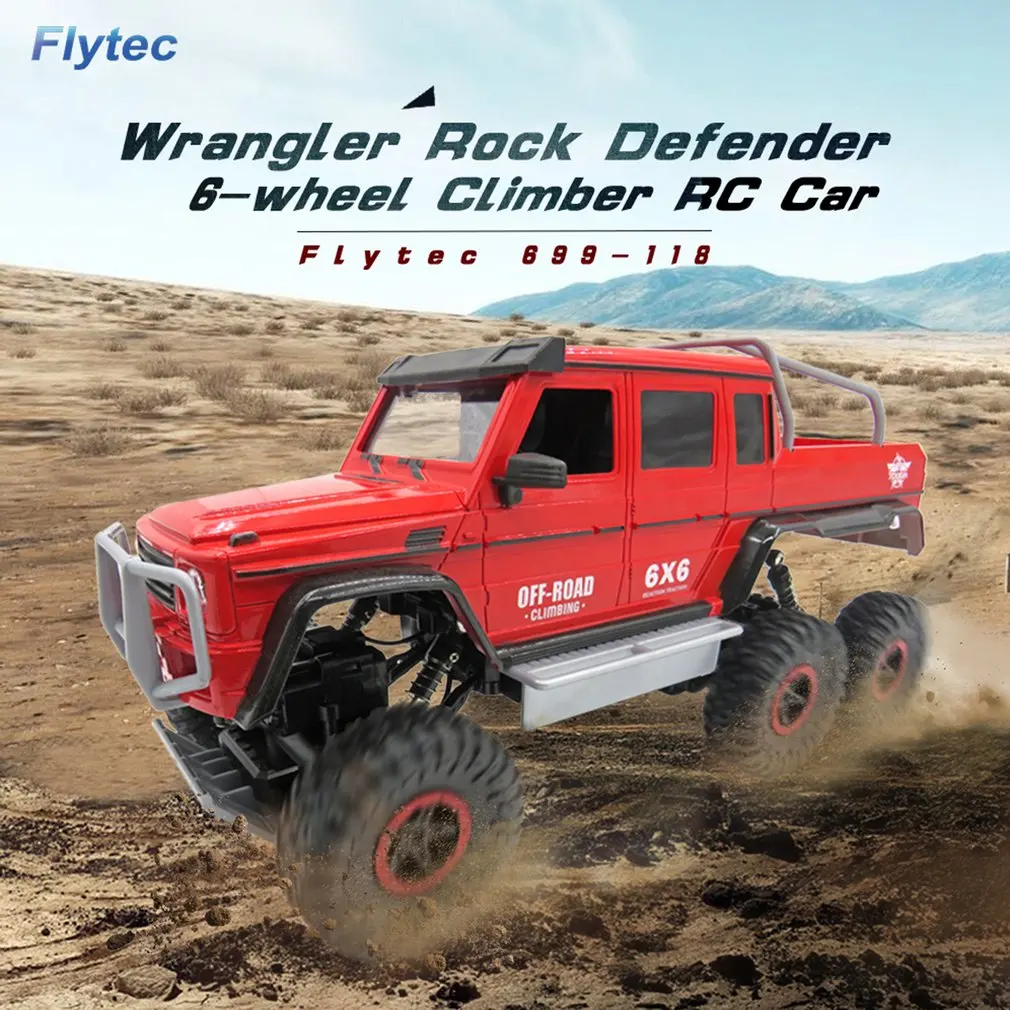 Горячая Flytec 699-118 1/12 Масштаб 2,4 ГГц 6WD высокая скорость RC Гусеничный альпинист Багги внедорожный рок электрический RC пульт дистанционного