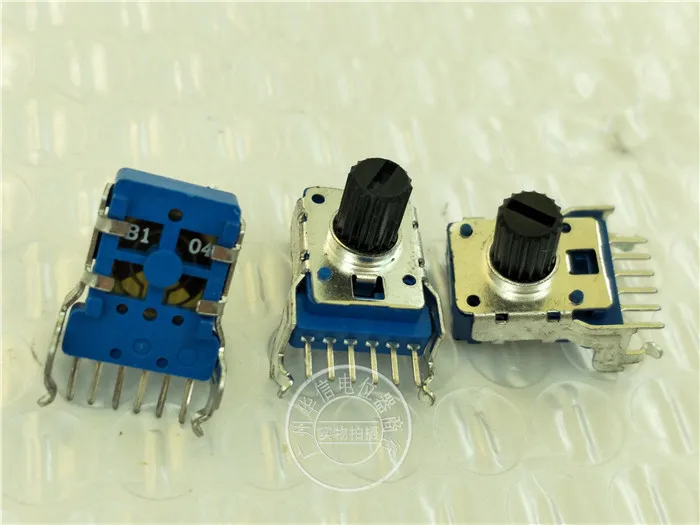 Original new 100% RK1111G 142 TYPE horizontal double potentiometer B100K handle length 8MM fancy shaft 6pin (SWITCH) | Обустройство